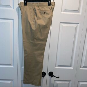 Claiborne Men's Khaki Flat Front Dress Pants - 34x32